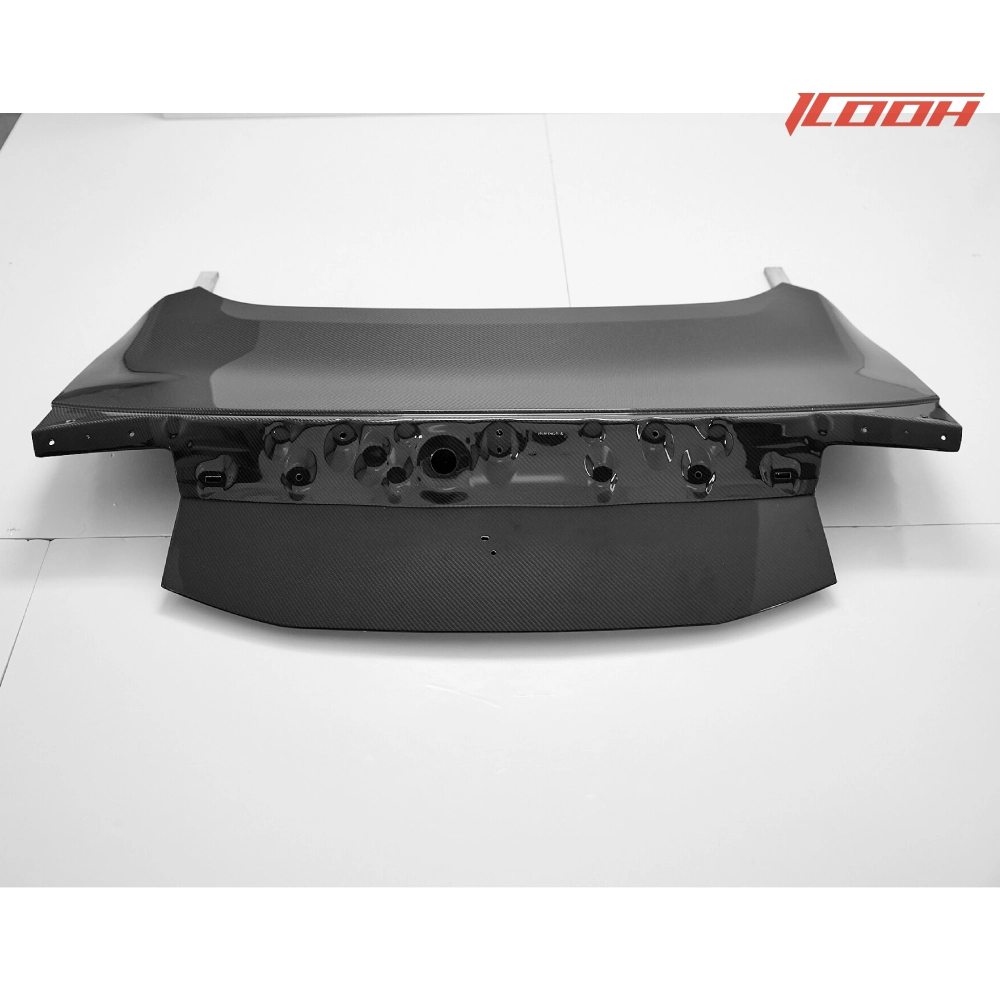 2024 Mustang carbon fiber tail cover display - ICOOH 2024 Mustang carbon fiber tail cover display - ICOOH