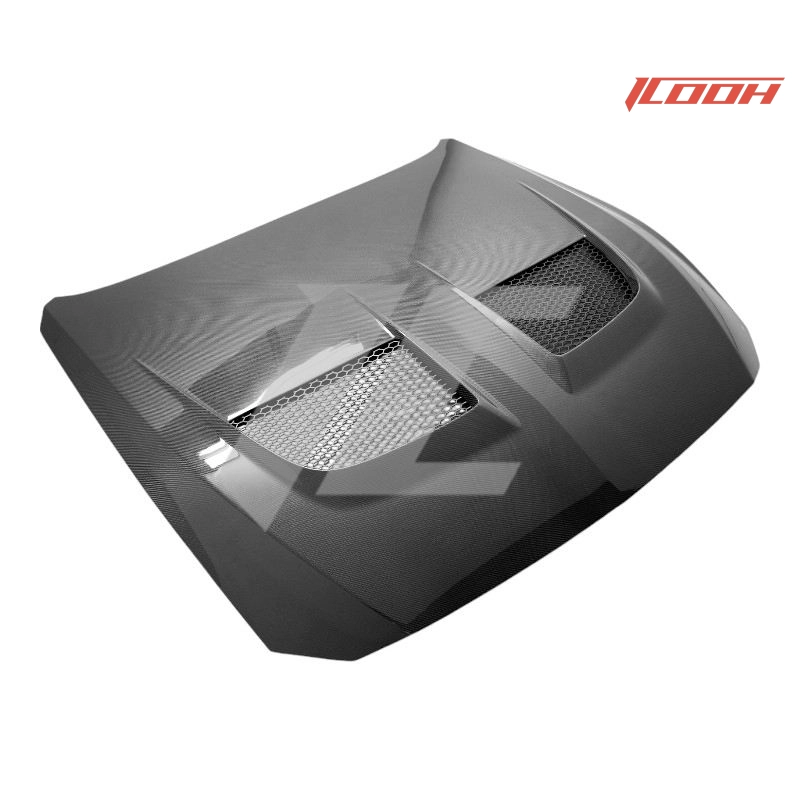 003 carbon fiber Mustang hood - ICOOH