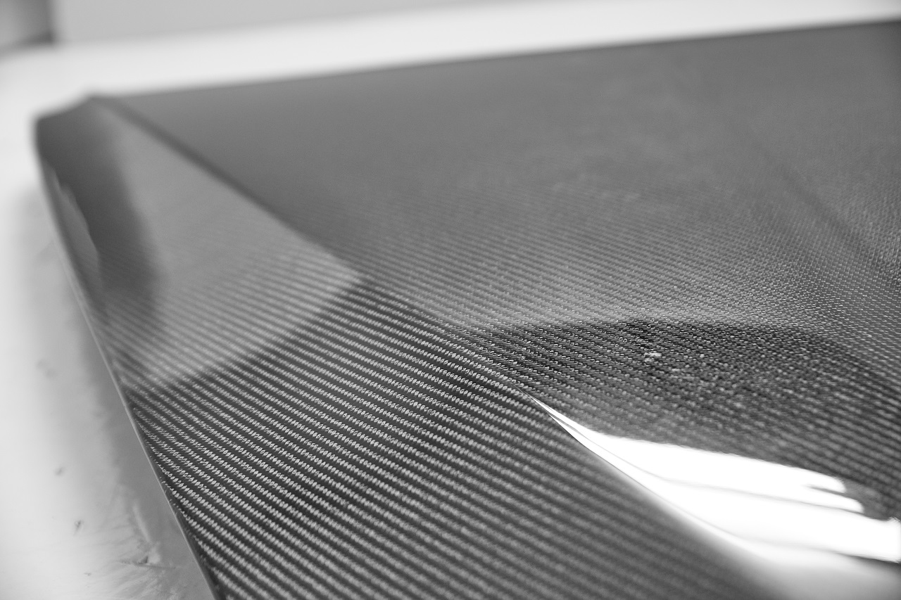 Dettagli del cofano originale in fibra di carbonio della Corvette - ICOOH