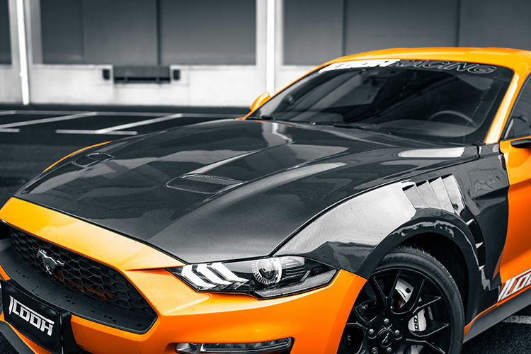 Ford Mustang 002 Carbon Fiber Hood - ICOOH