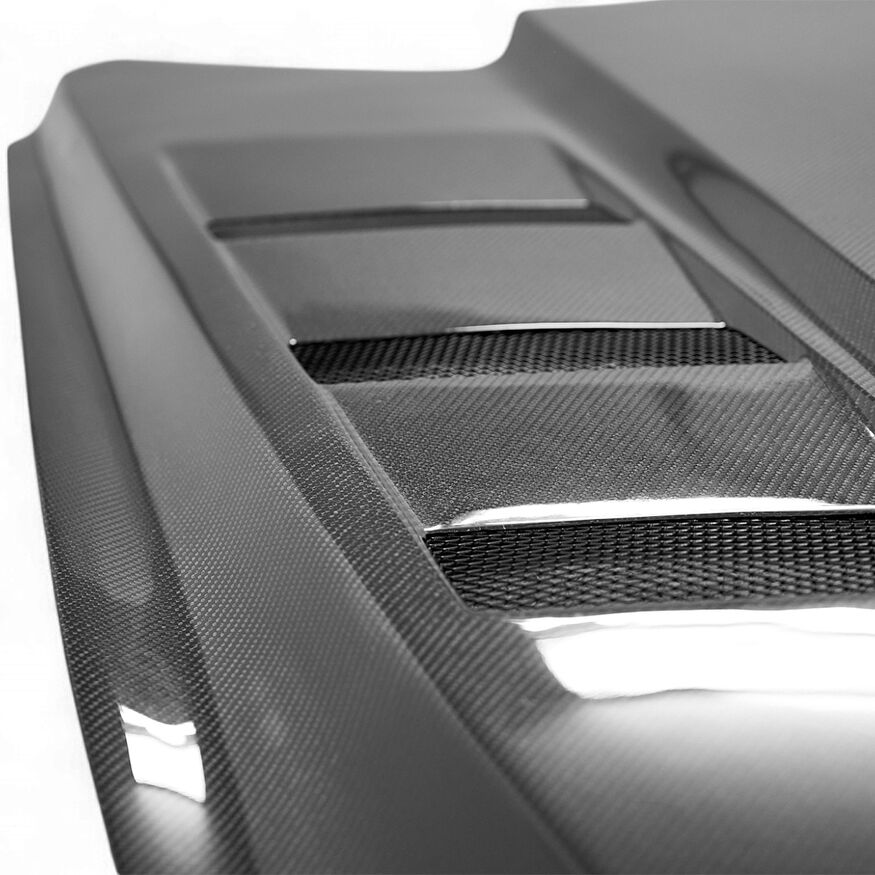 Ford Mustang 004 carbon fiber hood details - ICOOH