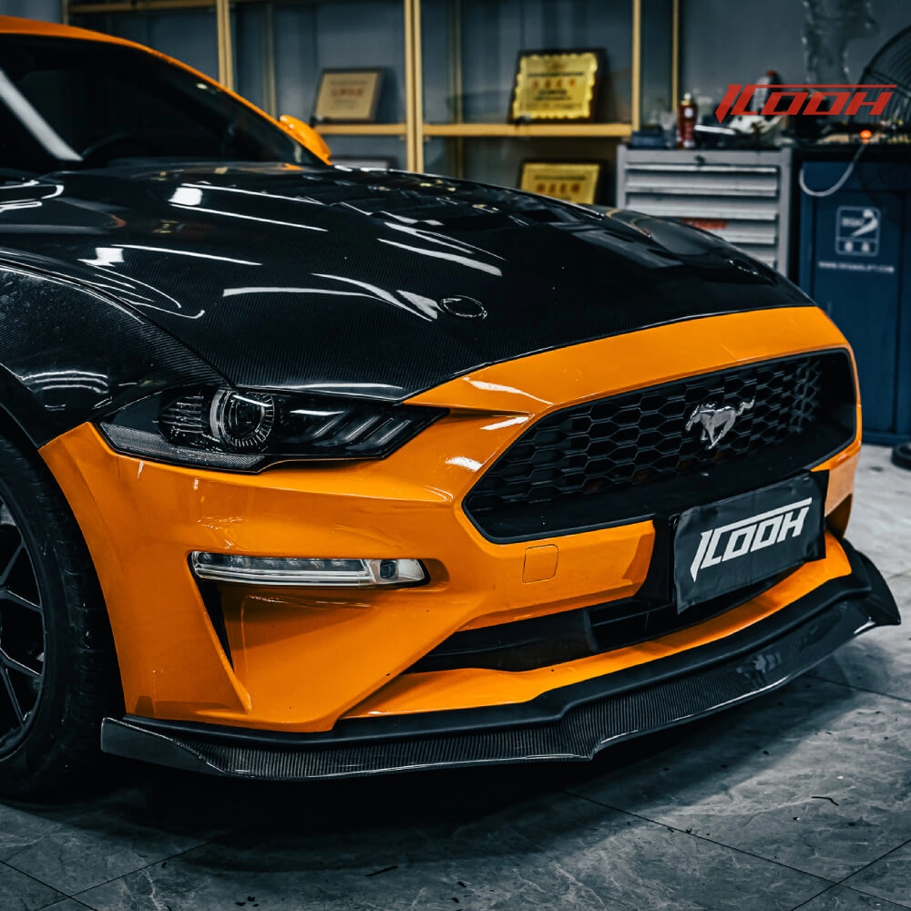 Labbro anteriore in fibra di carbonio per Ford Mustang - ICOOH Labbro anteriore in fibra di carbonio per Ford Mustang - ICOOH