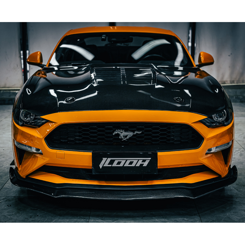 Labbro anteriore in fibra di carbonio GT350 Mustang - ICOOH