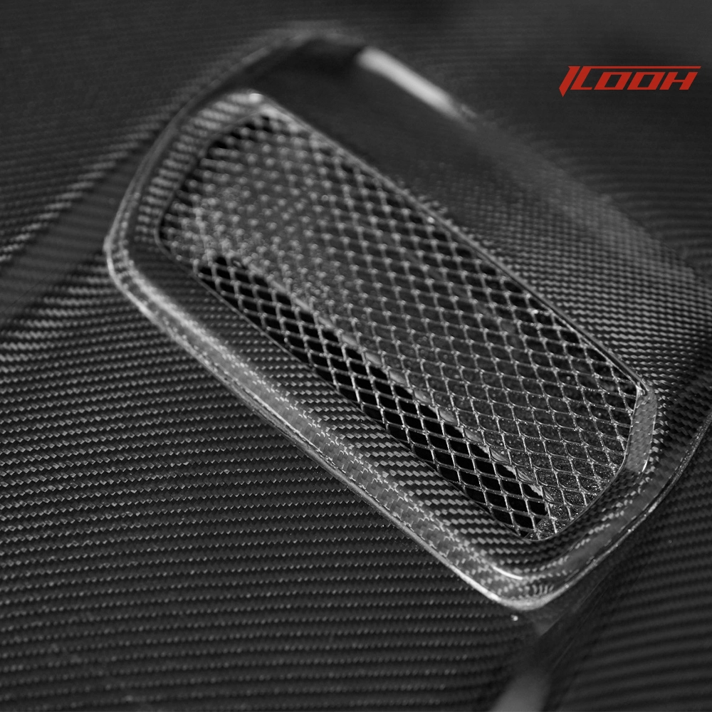 Mustang 002 carbon fiber hood details - ICOOH Mustang 002 carbon fiber hood details - ICOOH