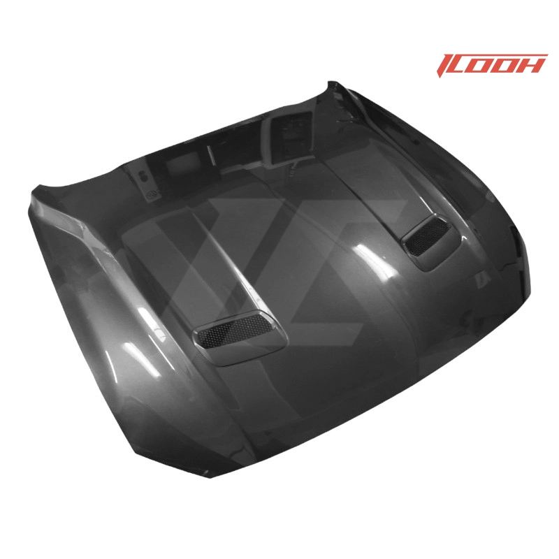 Mustang 002 carbon fiber hood side view main picture - ICOOH