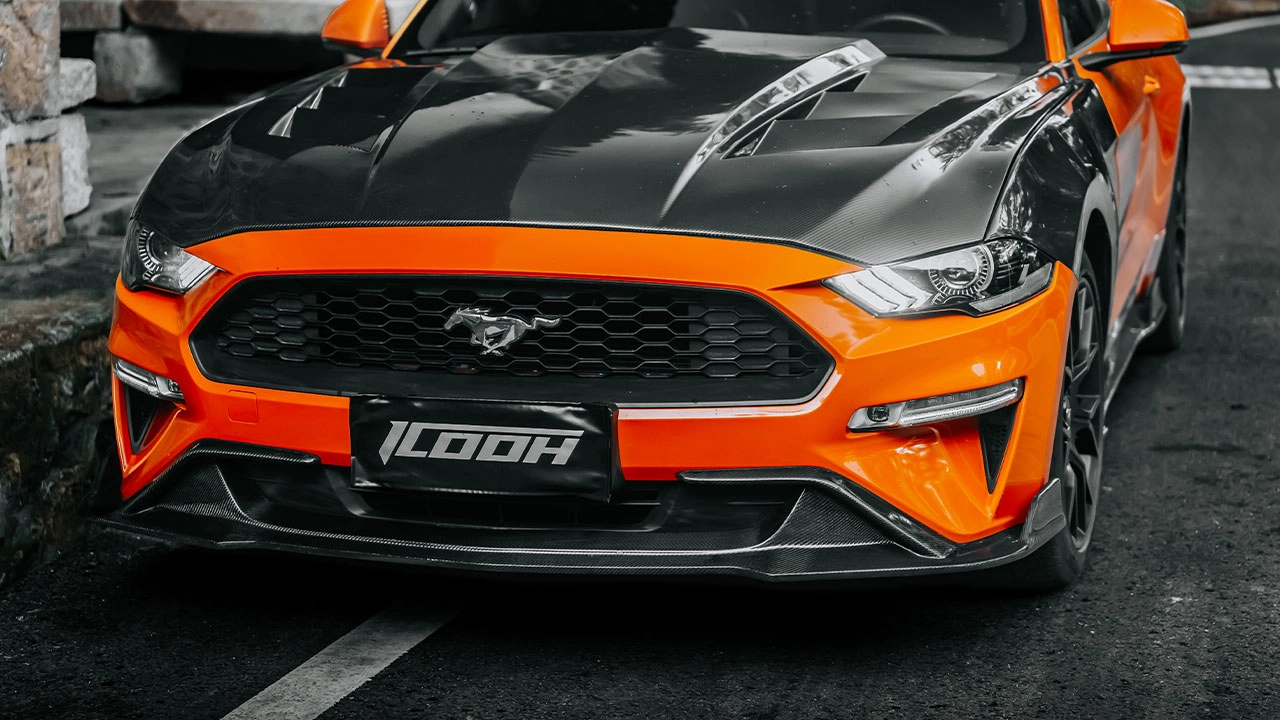 Mustang-004-black-carbon-fiber-hood - ICOOH Mustang-004-black-carbon-fiber-hood - ICOOH