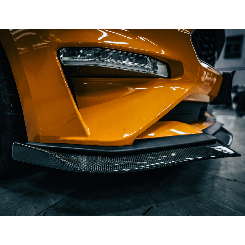 Mustang 2018-2023 Labbro anteriore in fibra di carbonio - ICOOH