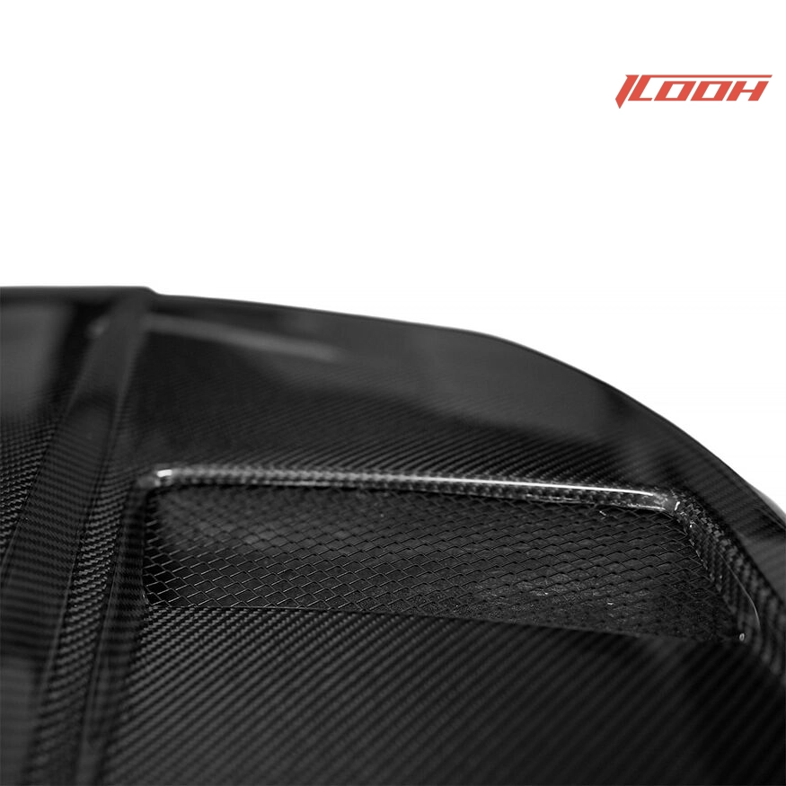 Mustang AC004 carbon fiber hood details - ICOOH Mustang AC004 carbon fiber hood details - ICOOH