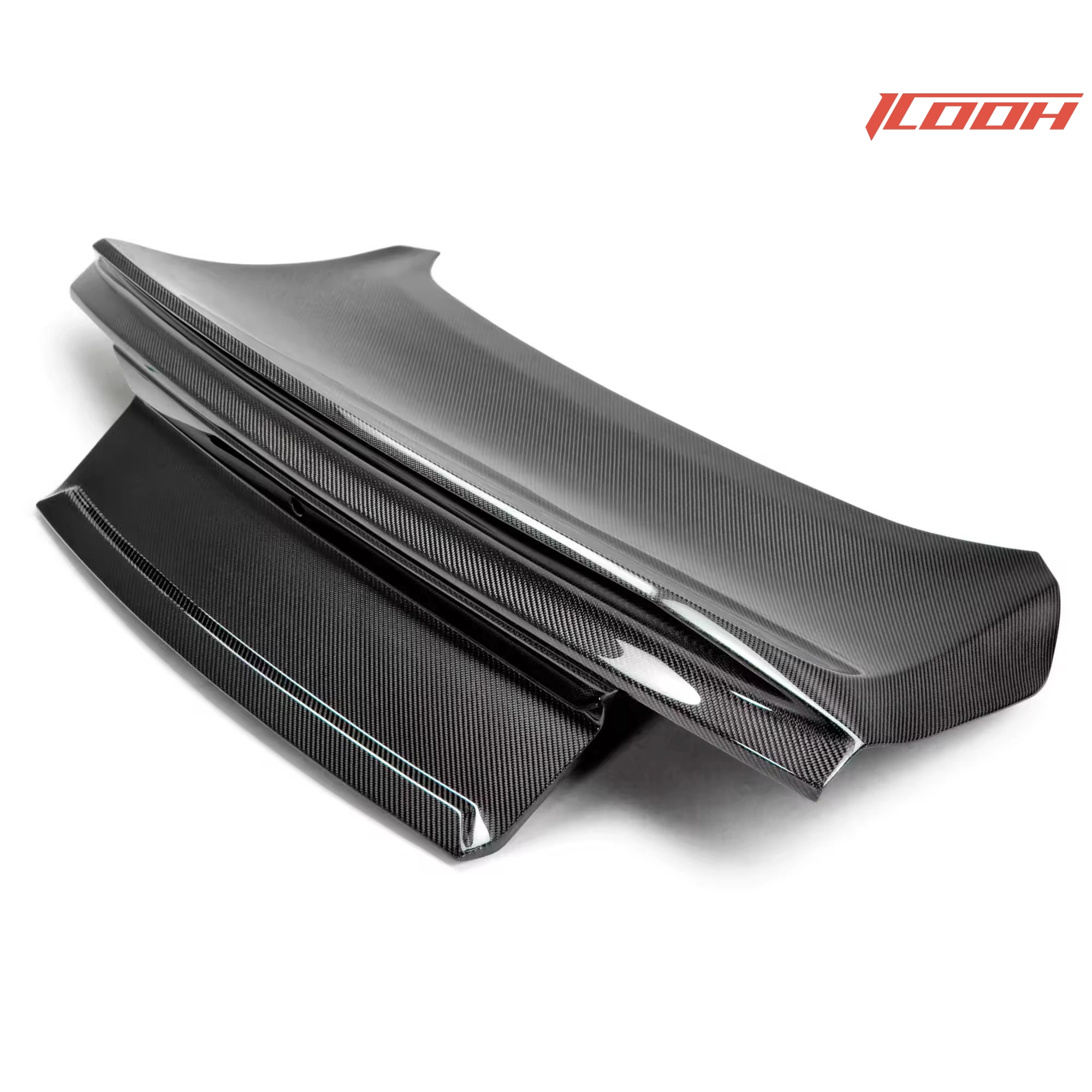 Immagine principale del cofano del bagagliaio in fibra di carbonio della Mustang - ICOOH Immagine principale del cofano del bagagliaio in fibra di carbonio della Mustang - ICOOH