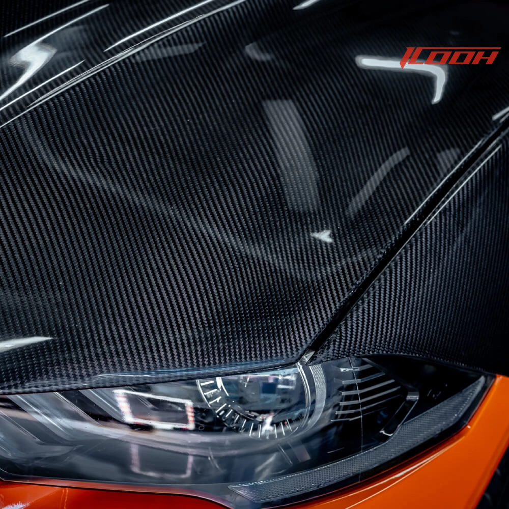 Super Snake Mustang Carbon Fiber Hood - ICOOH